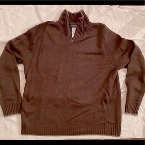 Men’s Patagonia 100% Cashmere Zip neck sweater